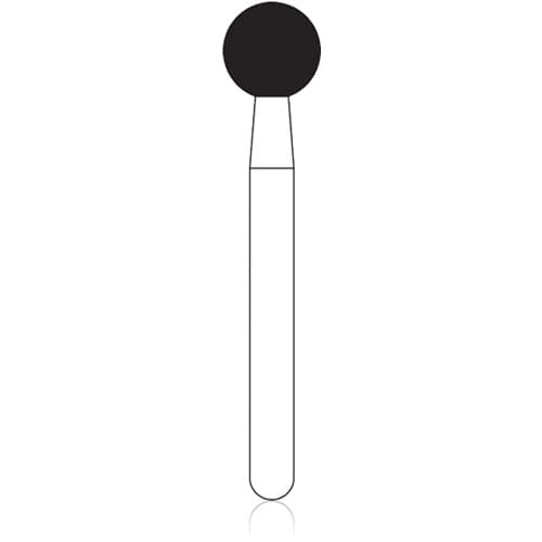 NTI FG Diamond Bur, Coarse Grit, Round Head, 3.5 mm Diameter, Friction Grip, 5/Pack, #C801-035 thumbnail 3