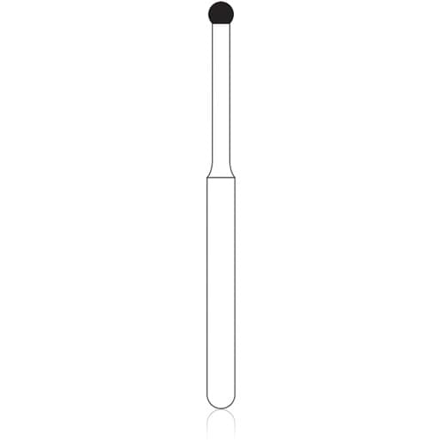 NTI FG Diamond Bur, Coarse, Long Round, Friction Grip, 1.4 mm, Green Ring, #801L-014, Pack of 5 thumbnail 4