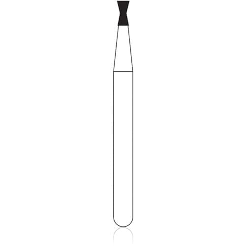 NTI Diamond Bur, Coarse Grit, Inverted Cone with Collar, Friction Grip, #C806-010, 1.0 mm Diameter, 2.0 mm Length, 5/Pack thumbnail 4