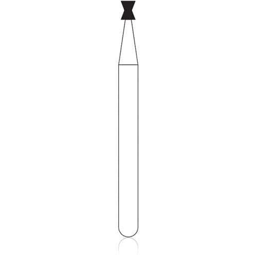 NTI Diamond Bur FG Coarse Amalgam Remover #813-012, Hourglass Flat End, 1.2 mm Diameter, 1.5 mm Length, Green Ring, 5/Pkg, C813-012 thumbnail 5