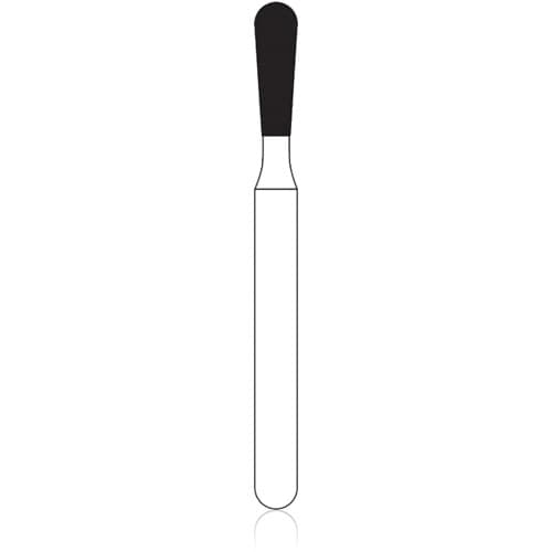 NTI FG Diamond Bur, Coarse Grit, Long Pear, Friction Grip, #830L-016, 1.6 mm Diameter, 5.0 mm Head Length, Green Ring, 5/Pkg thumbnail 4