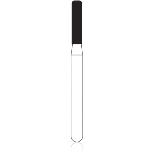 NTI FG Diamond Bur, Coarse Grit, Modified Shoulder Cylinder, Friction Grip, #836KR-014, 1.4 mm Diameter, 6.0 mm Length, Green Ring, 5/Pkg thumbnail 4