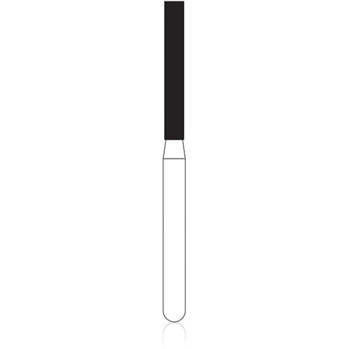 NTI Diamond Bur, FG, Coarse, Long Flat End Cylinder, # C837L, 1.4 mm Diameter, Green Ring, 5/Pk, C837L-014 thumbnail 4