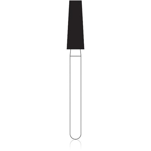 NTI Diamond Bur, FG, Coarse, Flat End Taper, #846-025 (C846-025), 5/Pkg, Green Ring, 2.5 mm Diameter, 7.0 mm Length thumbnail 5