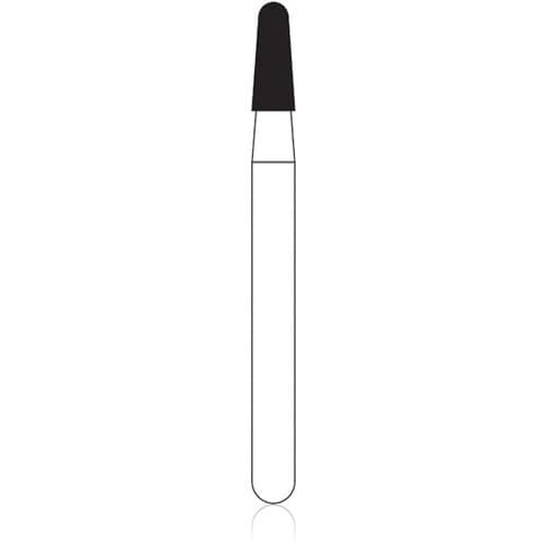 NTI FG Diamond Bur, Coarse Grit, Round End Taper, #C849-016, 1.6 mm Diameter, 4.0 mm Length, Friction Grip, 5/Pack thumbnail 4
