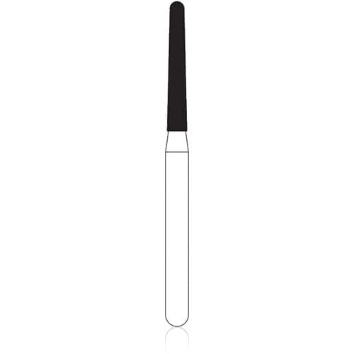 NTI Diamond Bur, FG, Long Round End Taper, # C856L, 1.4 mm, Coarse, Green, 5/Pk, C856L-014 thumbnail 6