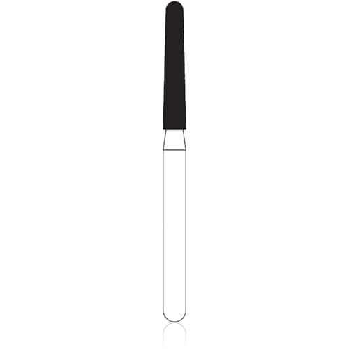 NTI FG Diamond Bur, Coarse, Long Round End Taper, #856L-016 (9.0), Friction Grip, Gold Pack of 50, C856L-016G thumbnail 3