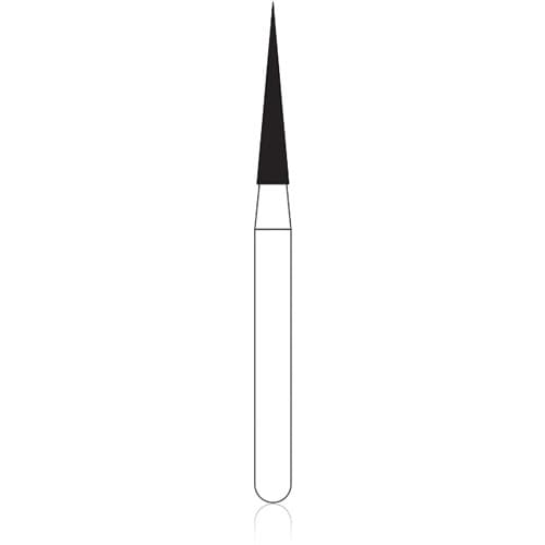 NTI Diamond Bur, FG, Needle, # C858, 1.4 mm, Coarse, Green, 5/Pk, C858-014 thumbnail 5