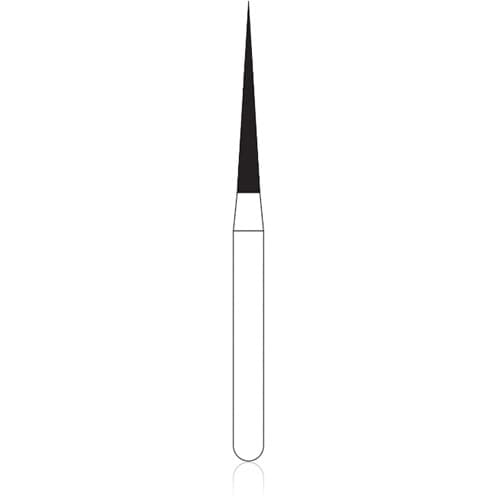 NTI Diamond Bur, FG, Needle, # C859, 1.2 mm Diameter, 10.0 mm Length, Coarse, Green, 5/Pk, C859-012 thumbnail 5