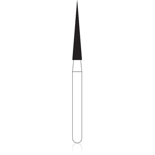 NTI Diamond Bur FG Coarse Needle #859-016, 1.6 mm Diameter, 10.0 mm Length, Green Ring, 5/Pkg, C859-016 thumbnail 5