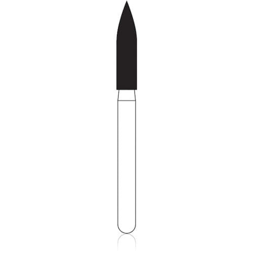 NTI Diamond Bur FG Coarse Flame #862-018 (C862-018), 1.8 mm Diameter, 8.0 mm Length, 5/Pk thumbnail 4