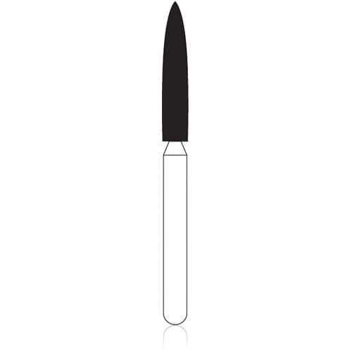 NTI Diamond Bur FG Coarse Flame #C863-018, 1.8 mm Diameter, 10.0 mm Length, 5/Pack thumbnail 4