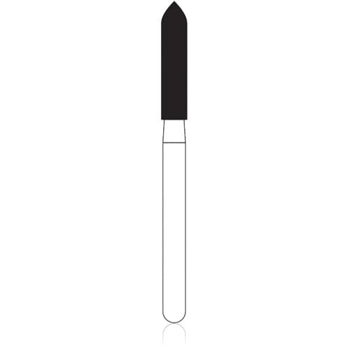 NTI Diamond Bur, FG, Coarse, Beveled Cylinder, 1.8mm Diameter x 8.0mm Length, Green Ring, 5/Pk, C878-018 thumbnail 4