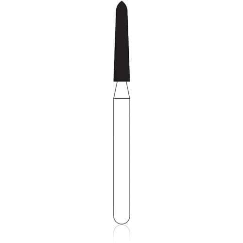 NTI FG Diamond Bur, Coarse, Curettage, Friction Grip Short Shank, #878K-016 (C878K-016M), 1.6 mm Diameter, 8.0 mm Head Length, 5/Pkg thumbnail 3