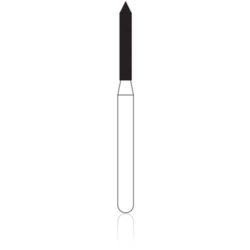 NTI FG Diamond Bur, Coarse, Beveled End Cylinder, #885-012, 1.2 mm Diameter, 8.0 mm Length, Friction Grip, 5/Pkg thumbnail 4