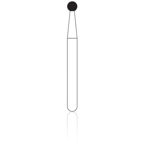 NTI Diamond Bur, FG, Round, #F801, 1.6 mm, Fine Grit, Red Ring, 5/Pk, F801-016 thumbnail 6