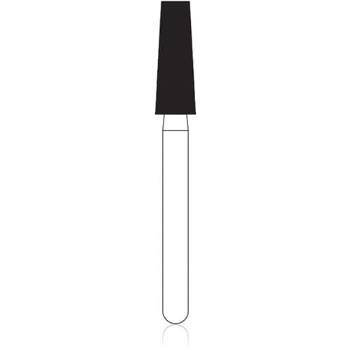 NTI Diamond Bur FG Fine Flat End Taper #F846-025, 2.5mm Diameter, 7.0mm Length, 5/Pack thumbnail 4