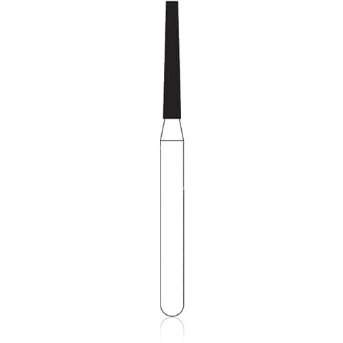 NTI Diamond Bur, FG, Taper Flat End, #F847, 1.2 mm, Fine Grit, Red Ring, 5/Pk, F847-012 thumbnail 5