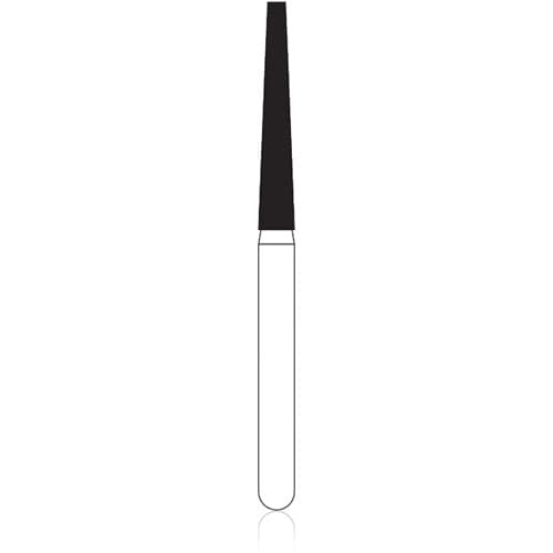 NTI Diamond Bur FG Fine Flat End Taper #F848-016, 1.6 mm Diameter, 10.0 mm Length, 5/Pack thumbnail 4