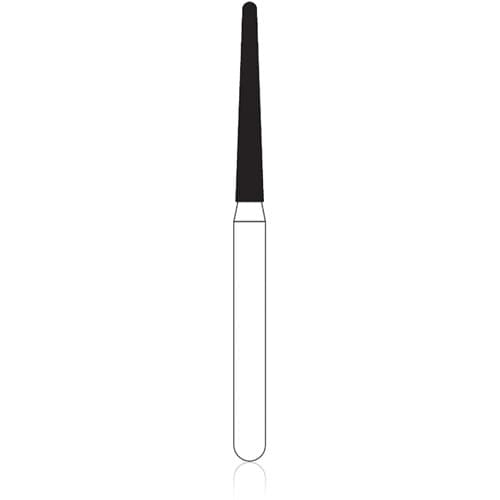 NTI Diamond Bur, FG, Taper Round End, #F850, 1.4 mm, Fine Grit, Red Ring, 5/Pk, F850-014 thumbnail 6