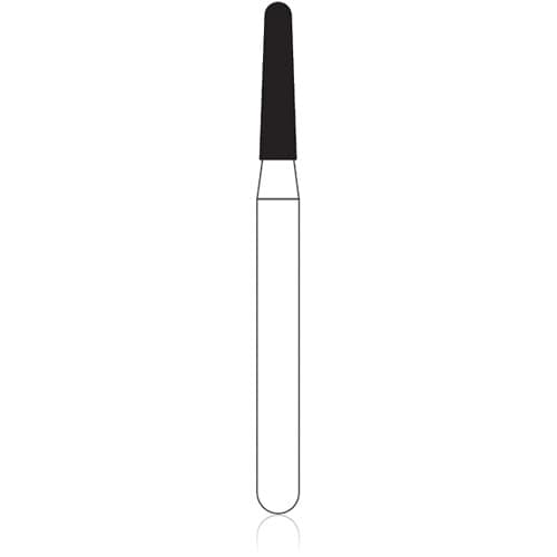 NTI FG Diamond Bur, Fine Grit, Round End Taper, #855-014, Friction Grip, 1.4 mm Diameter, 6.0 mm Length, 5/Pkg thumbnail 5