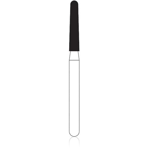 NTI Diamond Bur, FG, Taper Round End, #F856, 1.6 mm, Fine, Red, 5/Pk, F856-016 thumbnail 6