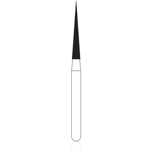 NTI FG Diamond Bur, Fine Grit, Needle Shape, #859-014, Friction Grip, 1.4 mm Diameter, 10.0 mm Length, 50/Pack, F859-014G thumbnail 5