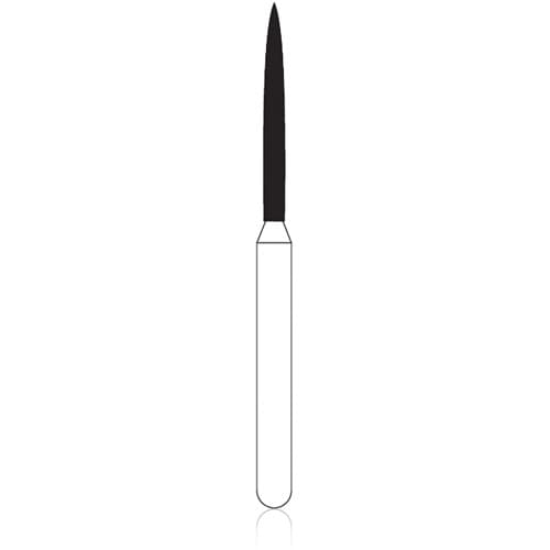 NTI Diamond Bur, FG, Flame, #F863, 1.0 mm, Fine Grit, Red Ring, 5/Pk, F863-010 thumbnail 6
