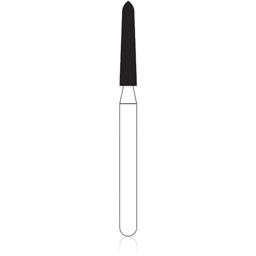 NTI Diamond Bur FG Fine Curettage, Cone Bevel End, 1.6 mm Diameter, 8.0 mm Length, Red Ring, 5/Pkg, #878K-016 thumbnail 5