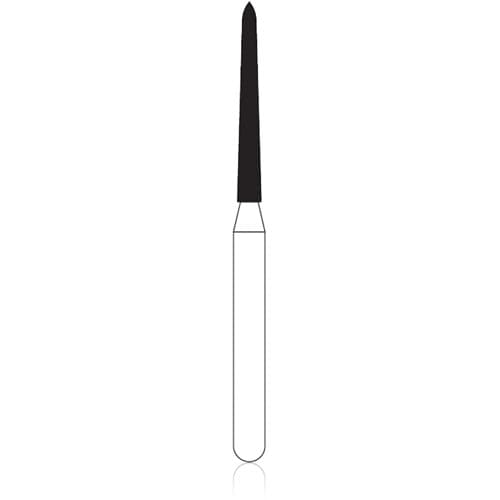 NTI Diamond Bur, Fine Grit, Curettage, Friction Grip, #F879K-012, 1.2 mm Diameter, 10.0 mm Length, 5/Pack thumbnail 4
