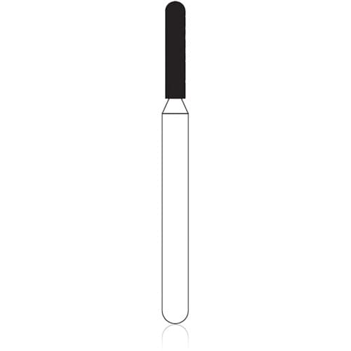 NTI Diamond Bur, Fine Grit, Round End Cylinder, Friction Grip, 1.2 mm Diameter, 6.0 mm Length, 5/Pack, F880-012 thumbnail 4
