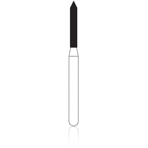 NTI Diamond Bur FG Fine Beveled Cylinder #885-012 (F885-012), 1.2 mm Diameter, 8.0 mm Length, 5/Pkg thumbnail 5