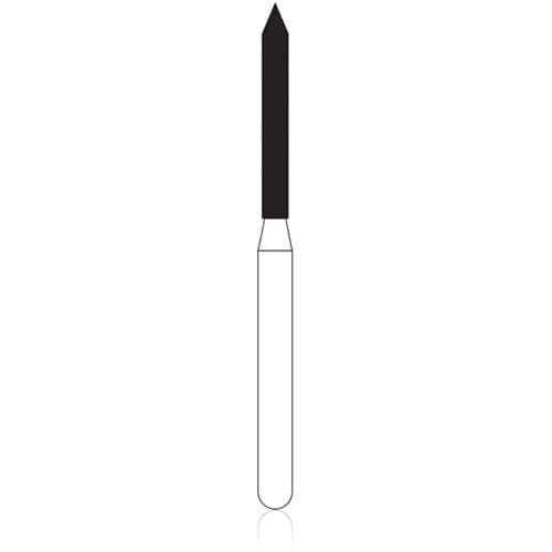 NTI Diamond Bur FG Fine Beveled Cylinder #886-012 (F886-012), 1.2 mm Diameter, 10.0 mm Length, 5/Pack thumbnail 4