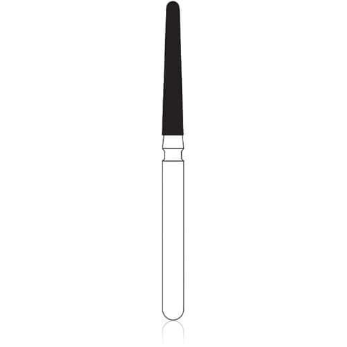 NTI 2-Grit Diamond Bur, FG, Coarse/Fine, Round End Taper, 1.4 mm Diameter, 10.0 mm Length, #6844-014, 5/Pkg thumbnail 4