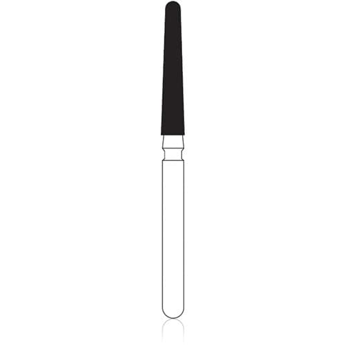 NTI 2-Grit Diamond Bur, FG, Coarse/Fine, Round End Taper, 6844-016, 1.6 mm Diameter, 10.0 mm Length, 5/Pk thumbnail 4