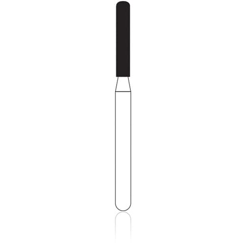NTI Diamond Bur, FG, Cylinder Round End, #KS2SC, 1.4 mm Diameter, 8.0 mm Length, Super Coarse, Black, 5/Pk thumbnail 6