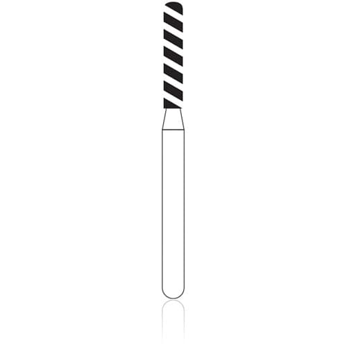 NTI Turbo Diamond Bur, Super Coarse, Friction Grip, Beveled Cylinder, KS2-T, 1.4 mm Diameter, 8.0 mm Length, 5/Pkg thumbnail 4
