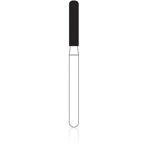 NTI Diamond Bur, FG, Cylinder Round End, #KS3SC, 1.6 mm Diameter, 8.0 mm Length, Super Coarse, Black Ring, 5/Pk thumbnail 6