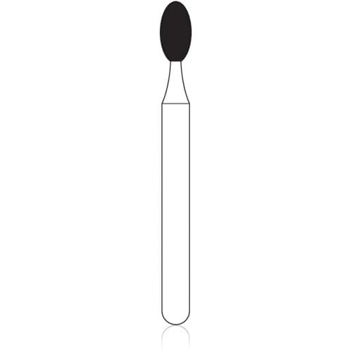 NTI Diamond Bur FG Medium Football #379-018 (M379-018), 1.8 mm Diameter, 3.5 mm Length, 5/Pack thumbnail 4