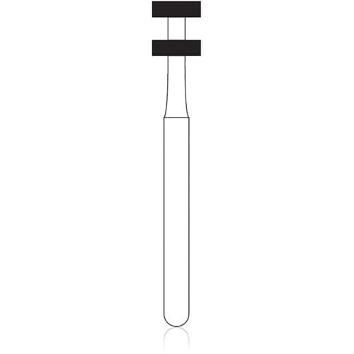 NTI Depth Marker Diamond Bur, FG, Medium Grit, Groove Cutter, 1.0mm Depth Marker, 3.1mm Diameter, 3.5mm Length, 5/Pkg, #M834A-031 thumbnail 2