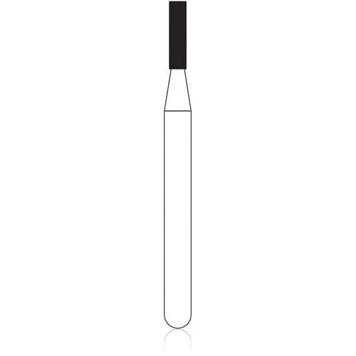 NTI Diamond Bur, Medium Grit, Flat End Cylinder, FG Short Shank, Mini, 1.0 mm Diameter x 4.0 mm Length, 5/Pack, M835-010M thumbnail 4