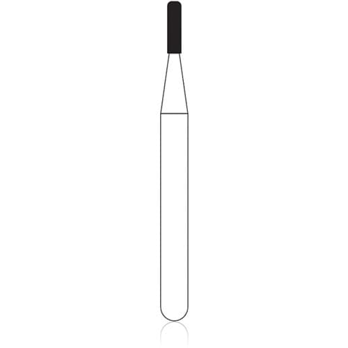 NTI Diamond Bur FG Medium Modified Shoulder Cylinder #835KR-008 (M835KR-008), 0.8 mm Diameter x 3.0 mm Length, 5/Pack thumbnail 4