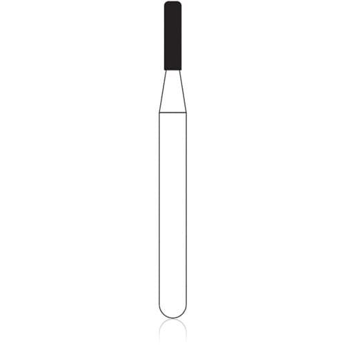 NTI Diamond FG M835KR-010 Medium Grit Modified Shoulder Cylinder Bur, Friction Grip, 1.0 mm Diameter, 4.0 mm Length, 5/Pk thumbnail 4