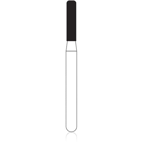 NTI Diamond Bur FG Medium Modified Shoulder Cylinder, #836KR-014 (M836KR-014), 1.4 mm Diameter x 6.0 mm Length, 5/Pack thumbnail 4