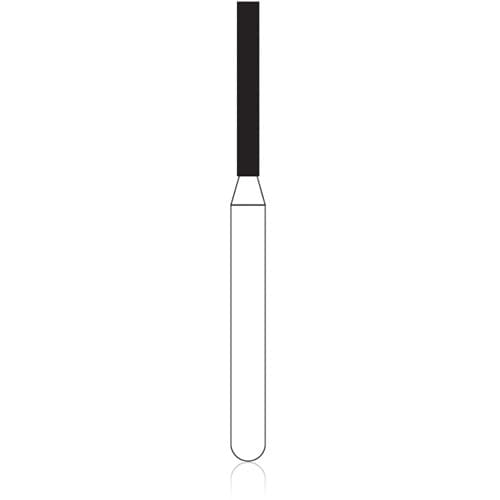 NTI FG Diamond Bur, Medium Grit, Flat End Cylinder, 1.0 mm Diameter, 8.0 mm Length, Friction Grip, 5/Pack, M837-010 thumbnail 4