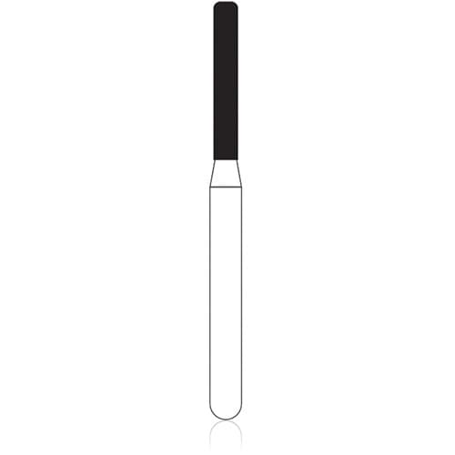 NTI Diamond Bur FG Medium Modified Shoulder Cylinder, 1.2 mm Diameter, 8.0 mm Length, #837KR-012, 5/Pack thumbnail 4