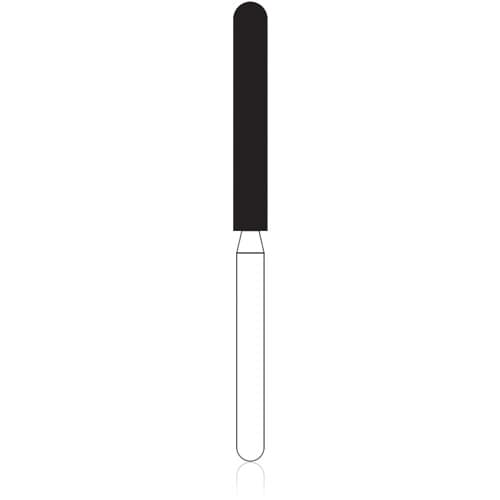 NTI HP Diamond Bur, Medium Grit, Round End Cylinder, #842R-018 (M842R-018HP), 1.8 mm Diameter, 12.0 mm Length, Each thumbnail 5