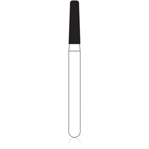 NTI Diamond Bur, FG, Taper Modified Shoulder, # M846KR, 1.6 mm Diameter, 6.0 mm Length, Medium Grit, Gray Ring, 5/Pk, M846KR-016 thumbnail 6