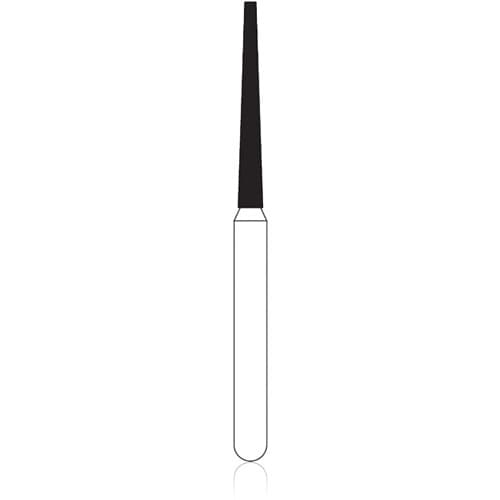 NTI Diamond Bur FG Medium Flat End Taper #M848-012, 1.2 mm Diameter, 10.0 mm Length, 5/Pack thumbnail 4