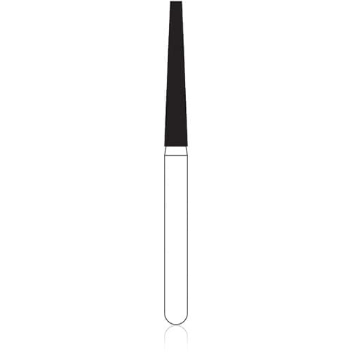 NTI Diamond Bur, FG, Medium Grit, Flat End Taper, #848-016 (M848-016), 1.6 mm Diameter, 10.0 mm Length, 5/Pkg thumbnail 4
